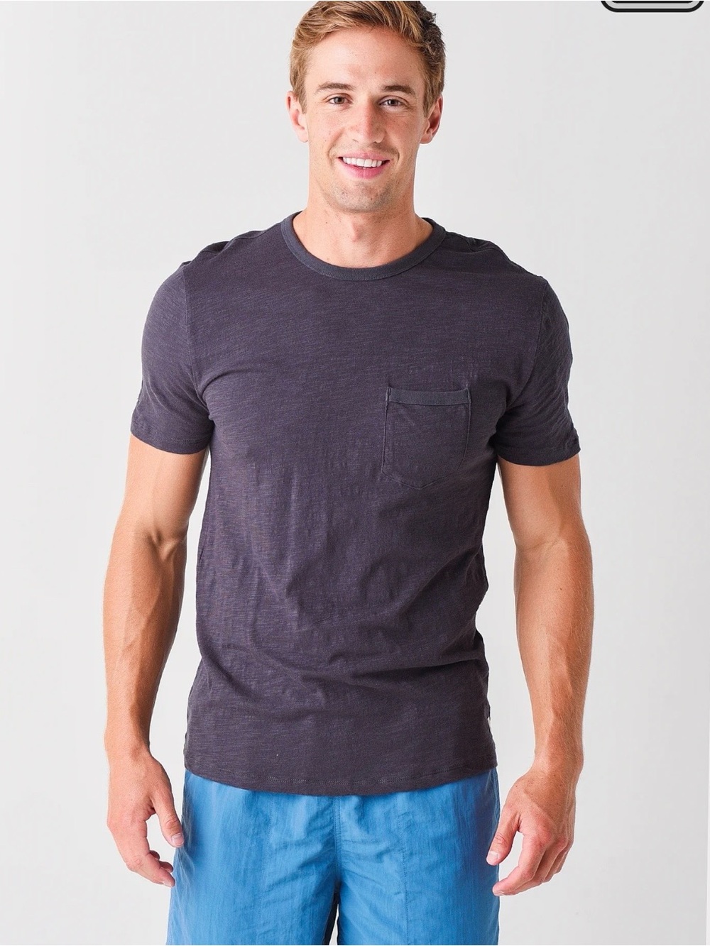 VUORI The Rise Tee charcoal gray M